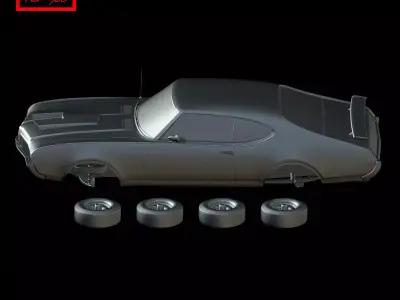 Oldsmobile 442 Hurst 1969 3D print model