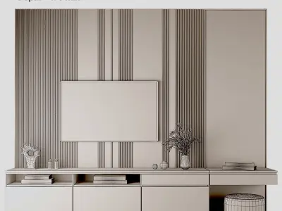 TV stand and Dressing table 56 3D model