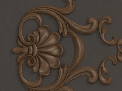 classic wood carving molding wall and door Texture