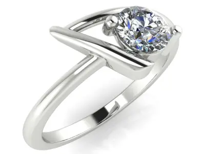 light weight gold diamond rings-C111116SKCH202604-wt-0-5 3D print model