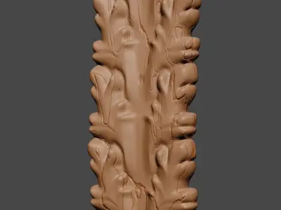 Floral Ornamental Leaf 3D model