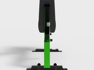 BARBELL WEIGHT BENCH Low-poly 3D model