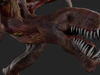 Monster PBR Low-poly 3D model