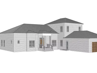 Cottage House-10 3D model