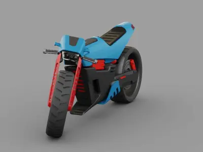 ELECTRIC BIKE  RIGGED 3D model