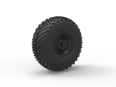 Offroad wheel 40 Scale 1 to 20 3D print model