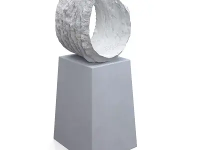 Koji Shiraya Trinary Pottery Sculpture PBR 3D model