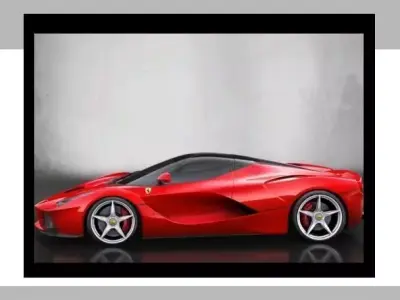 Ferrari sports car Low-poly 3D model