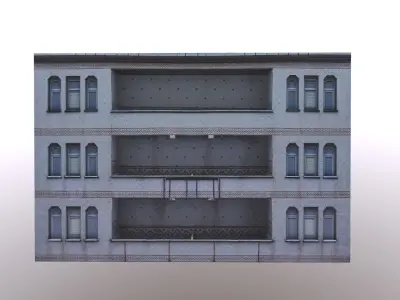 Architectural Building-6 Free low-poly 3D model