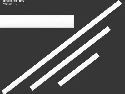 Medieval Essentials Metal Brackets Building Set Low-poly 3D model