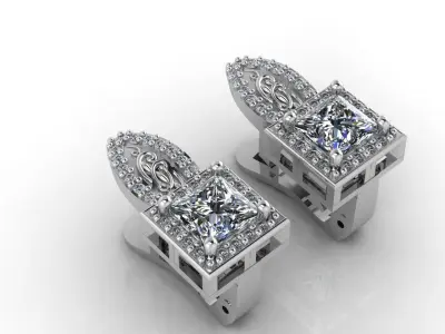 Mini Set Ring Pendant Earrings STL 3DM Womens Jewelry 3D print model