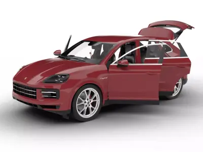 Porsche Cayenne S E-Hybrid Black Edition HQ 2025 3d model 3D model