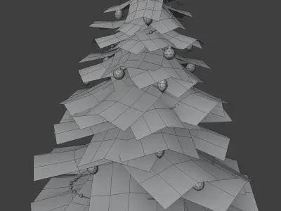 Christmas Tree 3D Model Low-poly 3D model
