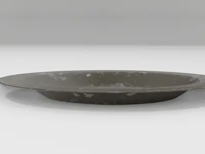 Medieval Plate 3D Low-poly 3D model