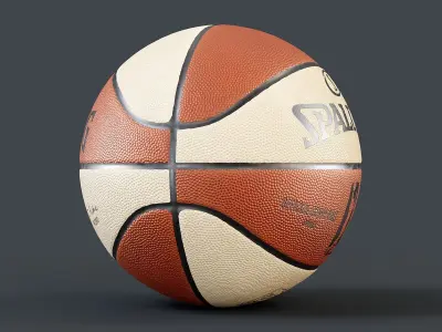 WNBA Spalding Basketball PBR 3D model