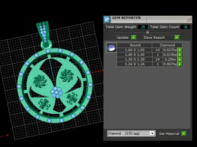   Gold Pendant  3D PRINTABLE MODEL 3D print model
