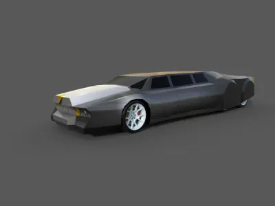 LUXURY LIMOUSINE   Low-poly 3D model