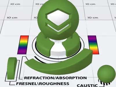 Green Car Paint Shader Texture