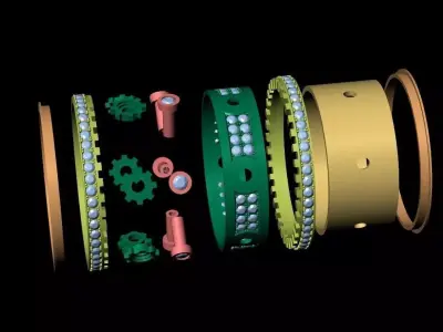 Moving Gear RIng  3D print model