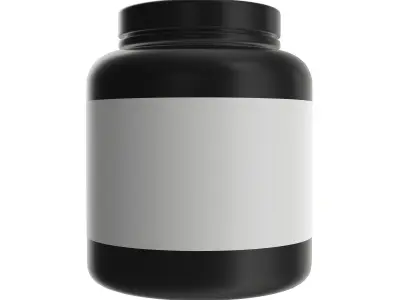 Sport Nutrition Container 05 mockup 3D model