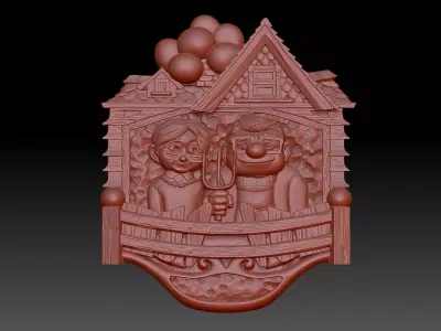 Older couple 3D print model