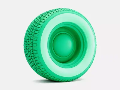 15x10 Smoothie Wheel Diamond Back III Tire 3D print model