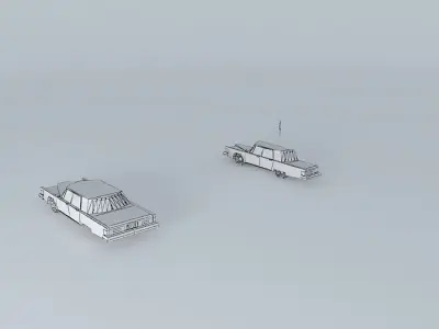 70s pimped car Free 3D model