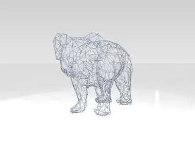 Koala Wireframe 3D model