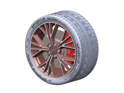 Audi Wheel Rim 3D model