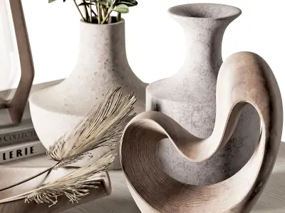decorative set39 3D model purchase