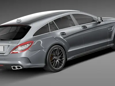 Mercedes-Benz CLS63 AMG Shooting Brake 2015 3D model