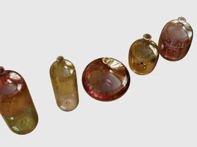 Decorative Vase Set 3D Model Collection