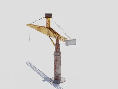 Crane 3D model Low-poly 3D model