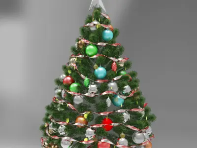 Christmas tree 3D model 17