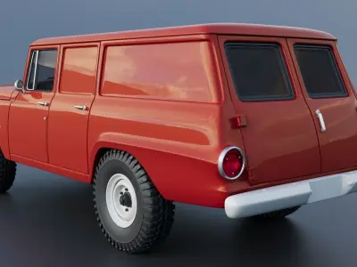 International Travelall  Panel 4x4 1964 3D print model