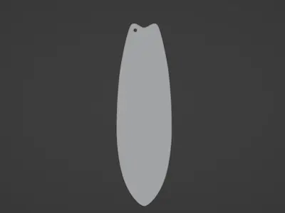 Finger Surfboard 3D print model