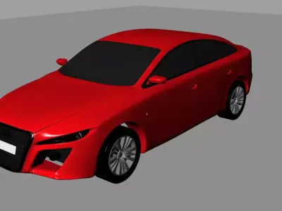 Audi-A6 car 3D model