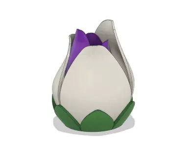 Lamp kit flower colors 3D print model