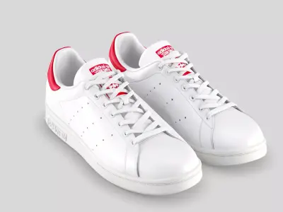 adidas stan smith red 3D model