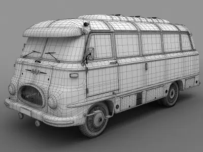 ROBUR  LO 2500  Bus  1961 3D model