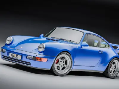 Porsche 911 964 Turbo 1992 3D model