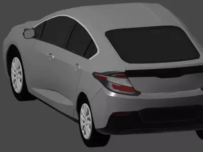 2016 Chevrolet Volt EV Low-poly 3D model