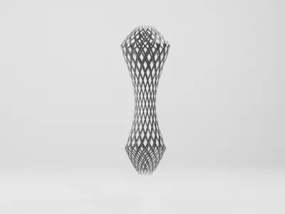 Abstract Wire Sculpture V2 3D model