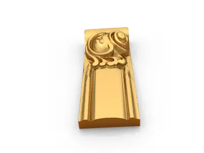 Classic decor ornament carved 32  3D model