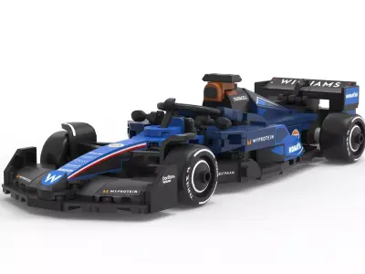 F1 Race Car Toy Low-poly 3D model