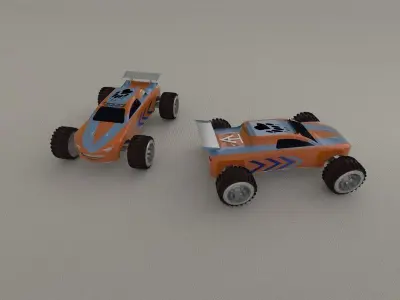 plastic toy car package 3D model