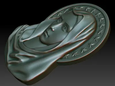 Virgin Mary 2 3D print model