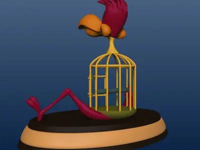 Cage Bird - Alice in Wonderland - 010 3D print model