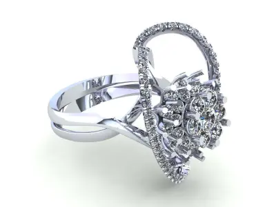 Fashion Wedding Ring 378 3D print model