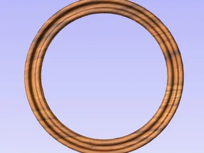Round frames with ornament for pictures photo mirror cnc 3D Model Collection